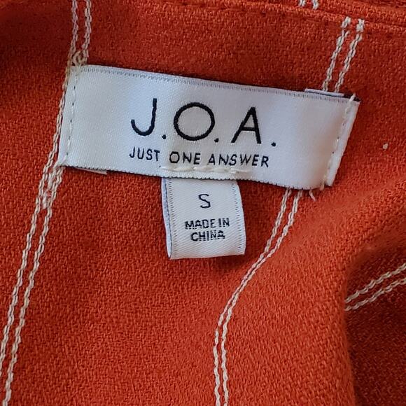 J.O.A. womens High Waisted Wide Leg Cropped Pants With Tie Size Small E… - Picture 5 of 10